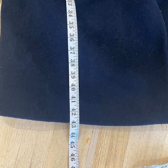 Club Monaco wool blend coat in dark Navy - Picture 13 of 13